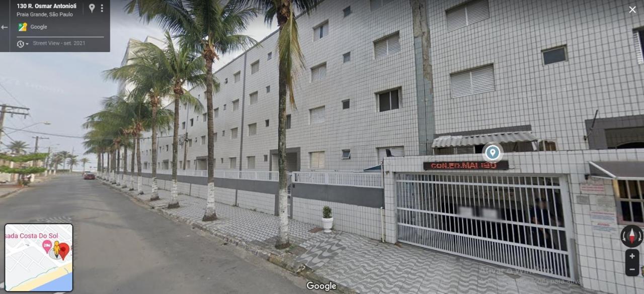 Apartamento Kitão pé na areia na Vila Mirim - Praia Grande/SP Exterior foto